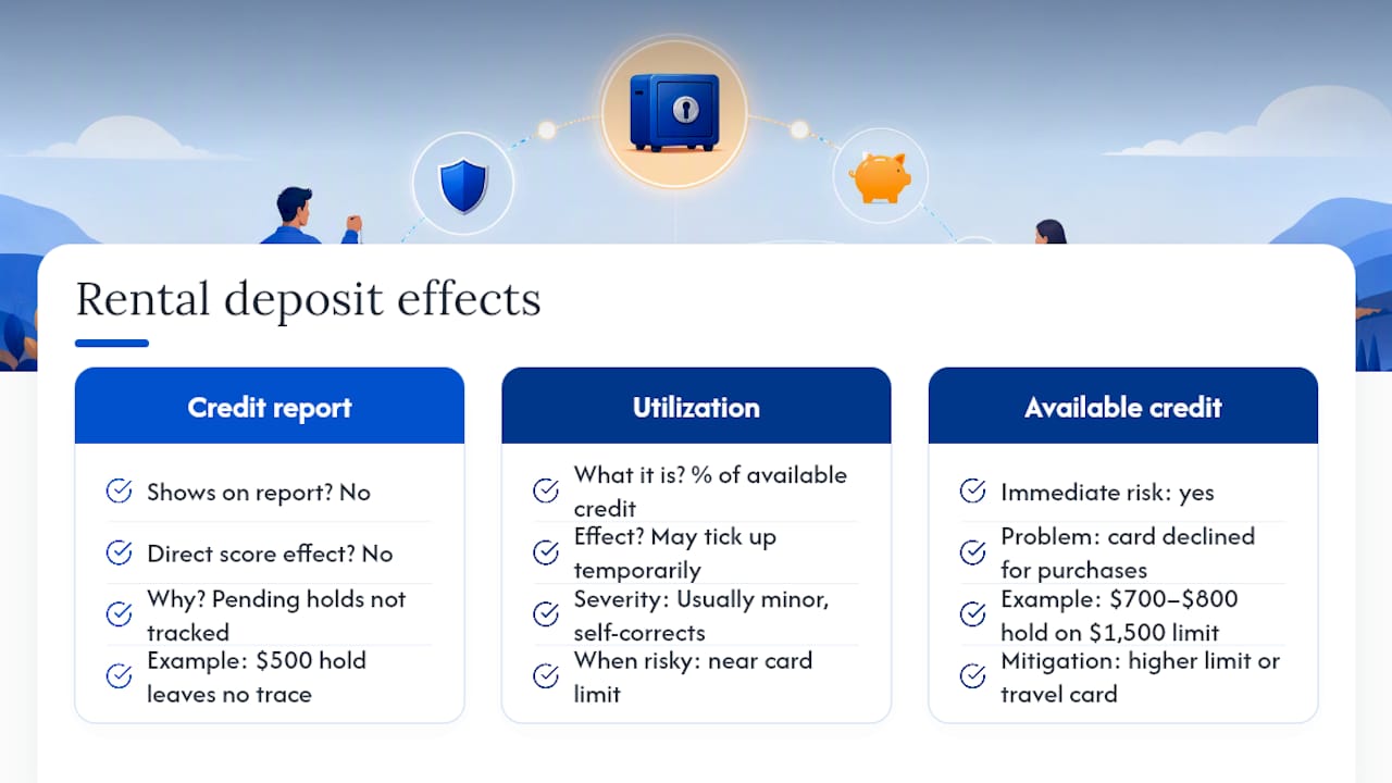 Does a Car Rental Deposit Affect Your Credit Score? — overview diagram