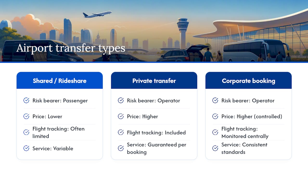 Our Take on Choosing an Airport Transfer — overview diagram