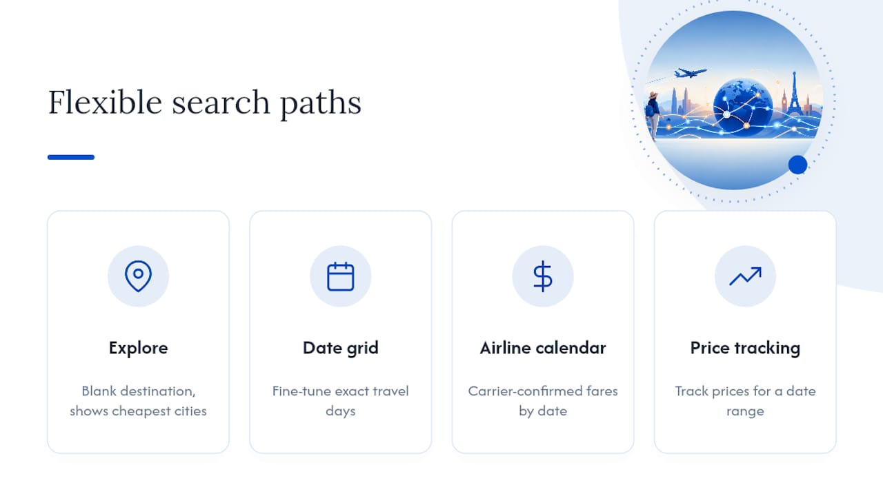 Flexible flight search methods overview